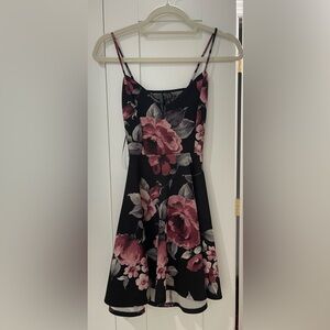 Floral Black and Pink Dress Windsor